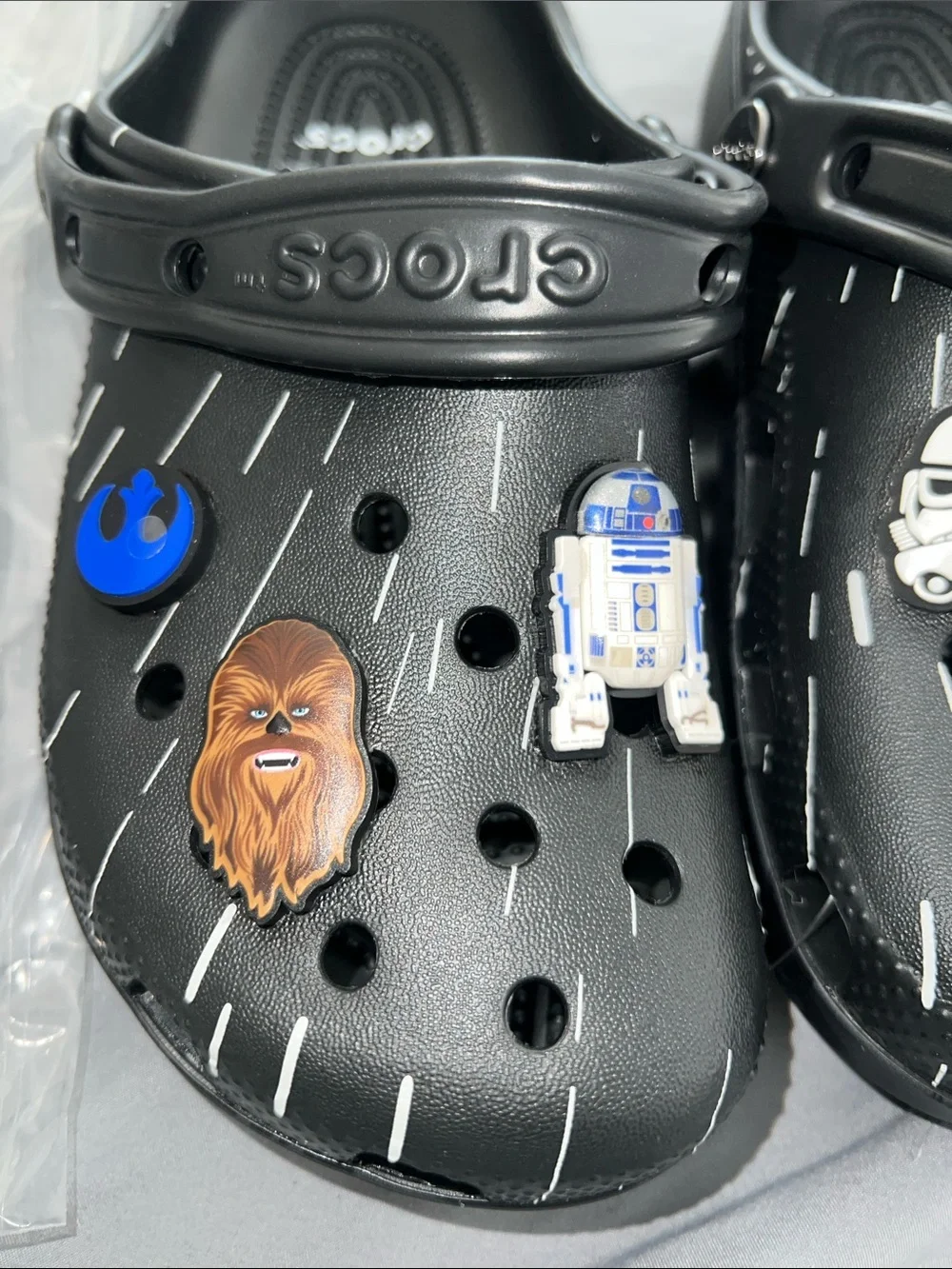 CROCS Kids Black Star Wars Clog with Character Jibbitz